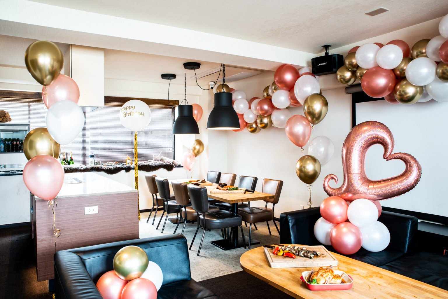 飲食店でバースデーパーティー