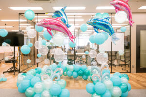 ファミリーデーで海の中をテーマに