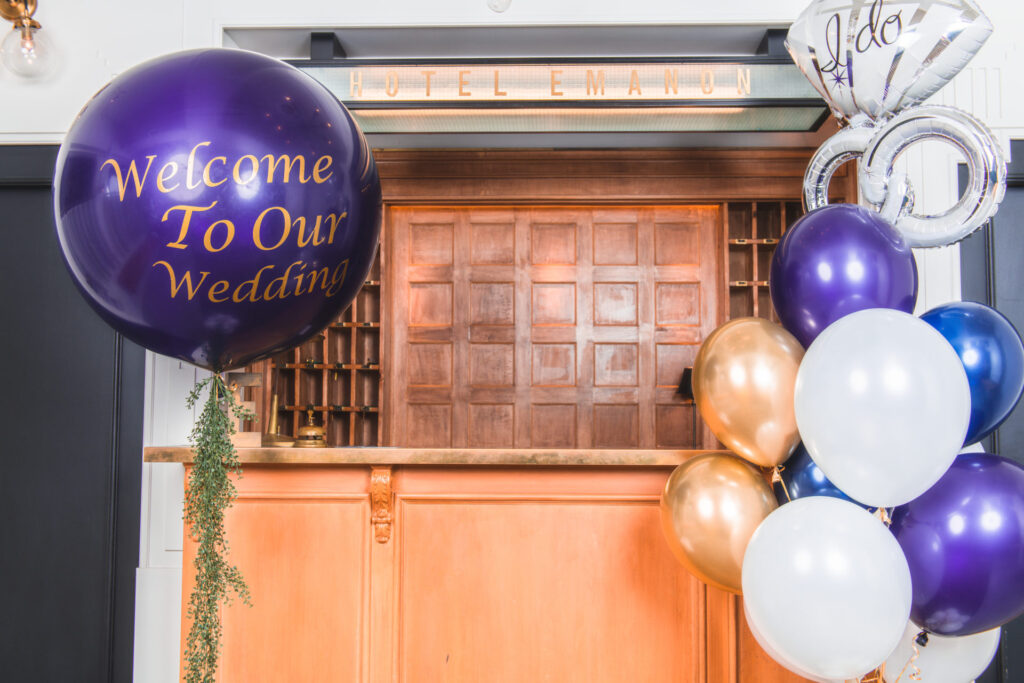 結婚式のウェルカムスペース装飾