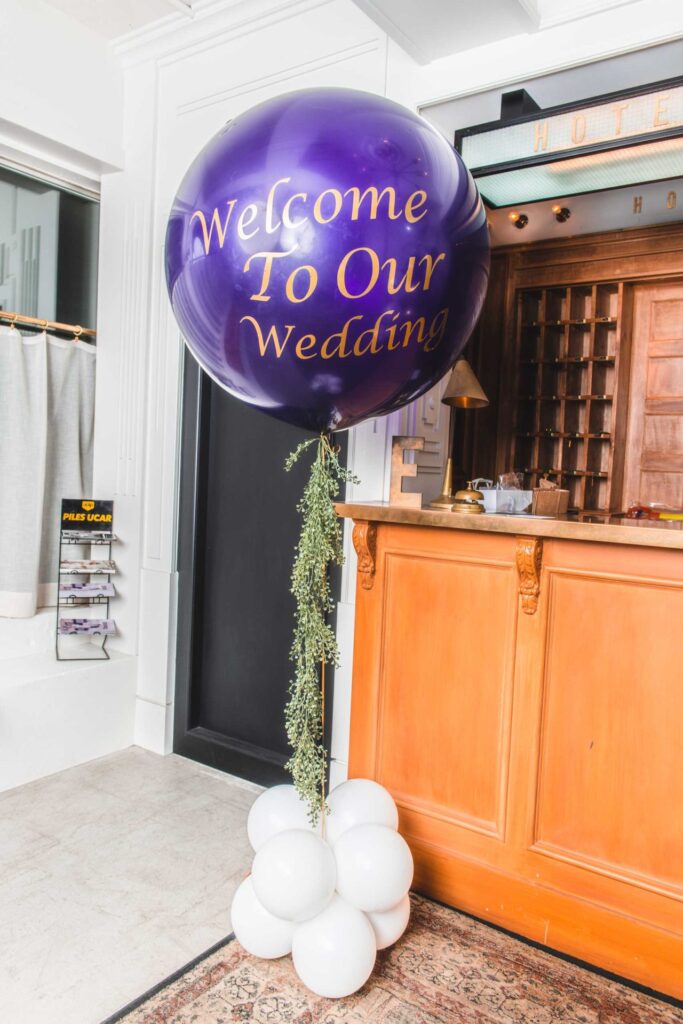 結婚式のウェルカムスペース装飾