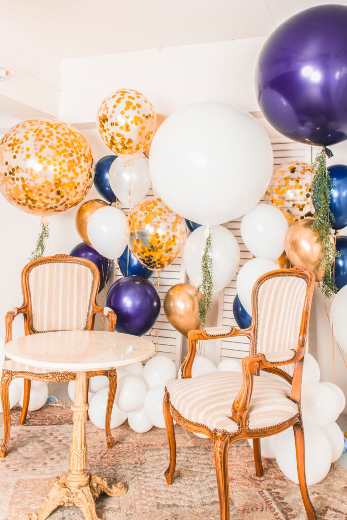 結婚式のフォトスポット装飾