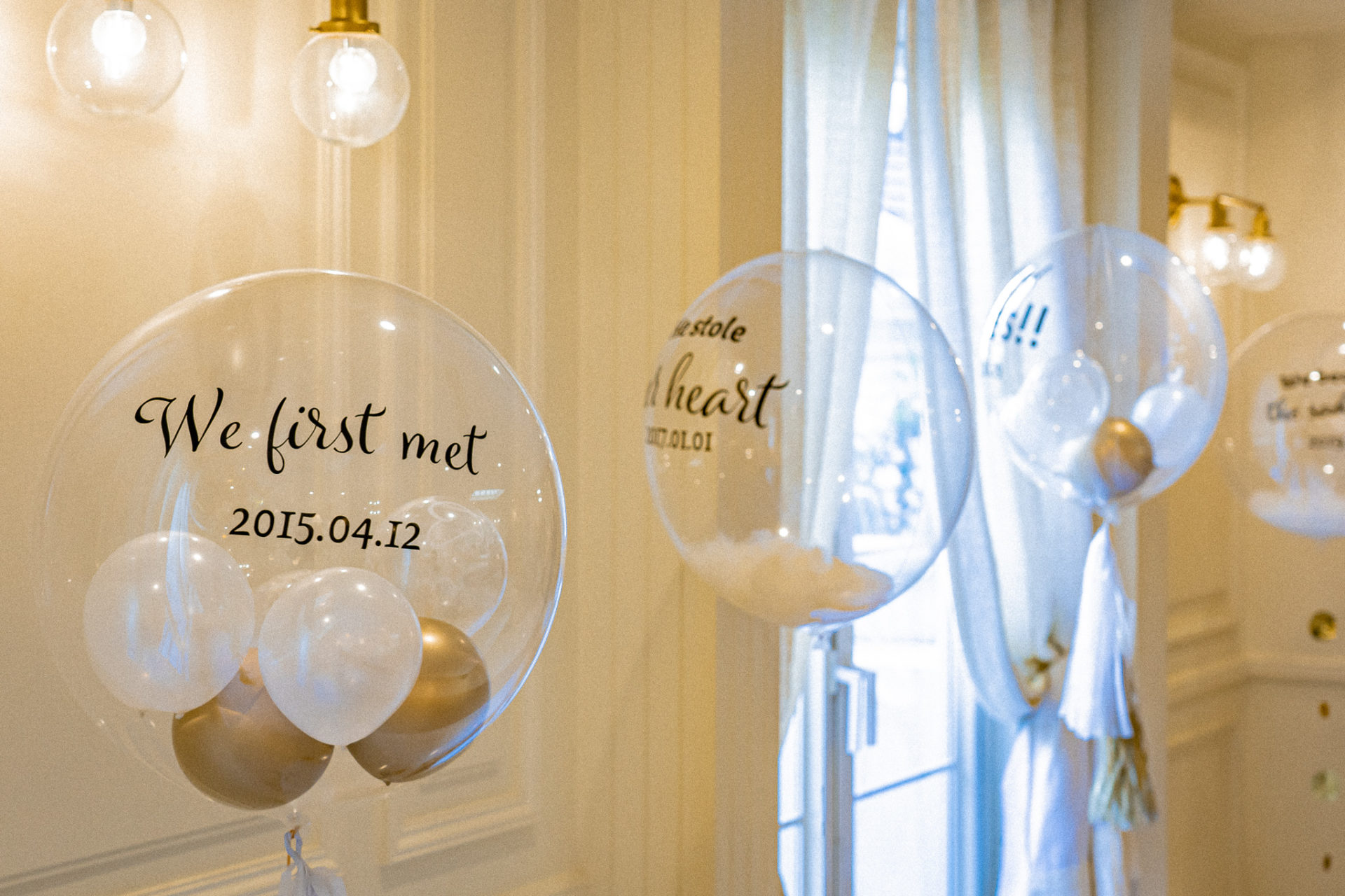 結婚式のウェルカムスペース装飾