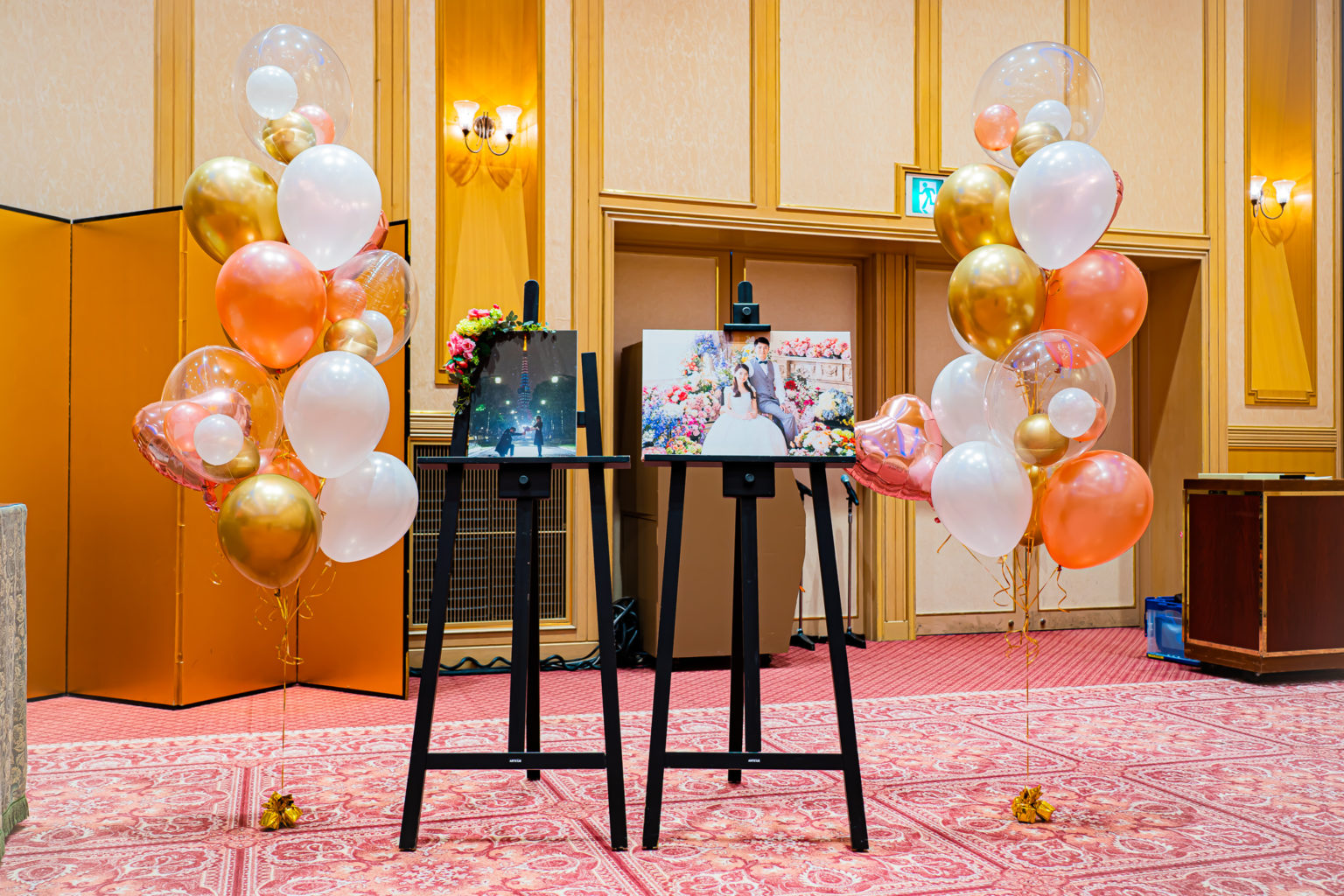 結婚式のウェルカムスペース装飾