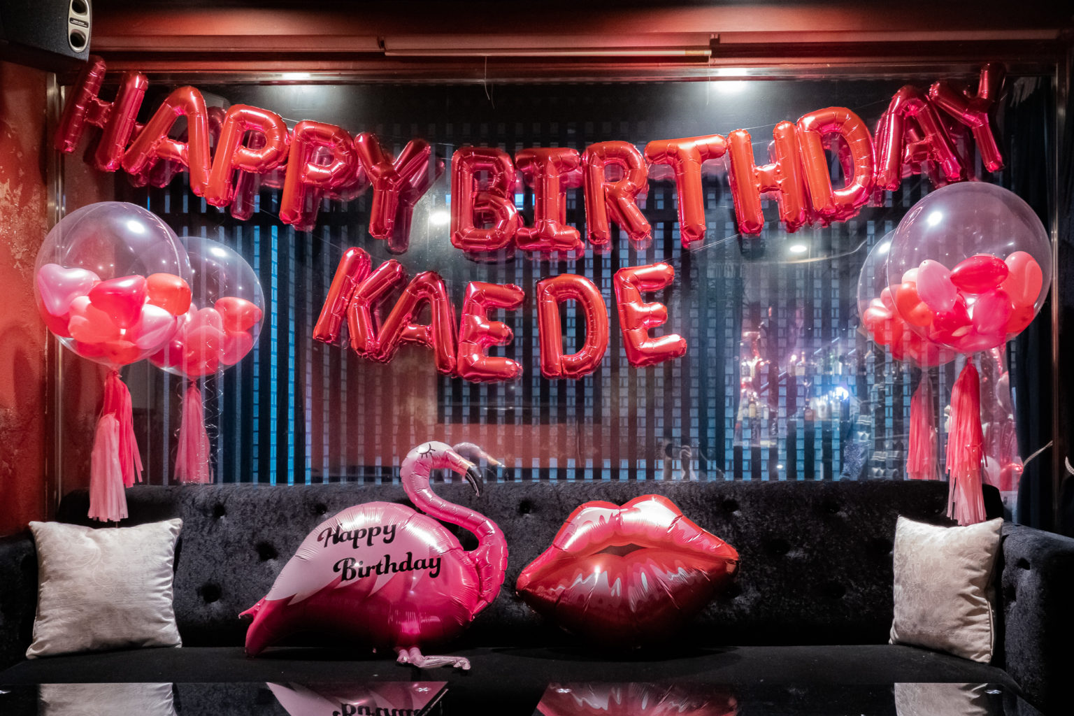 女子会のバースデーパーティー装飾