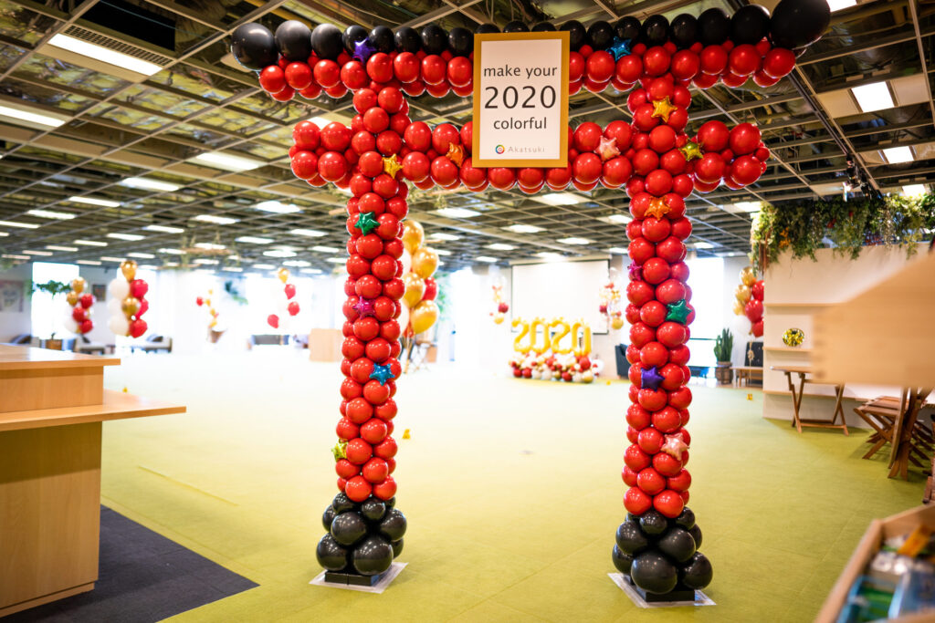 鳥居のバルーン