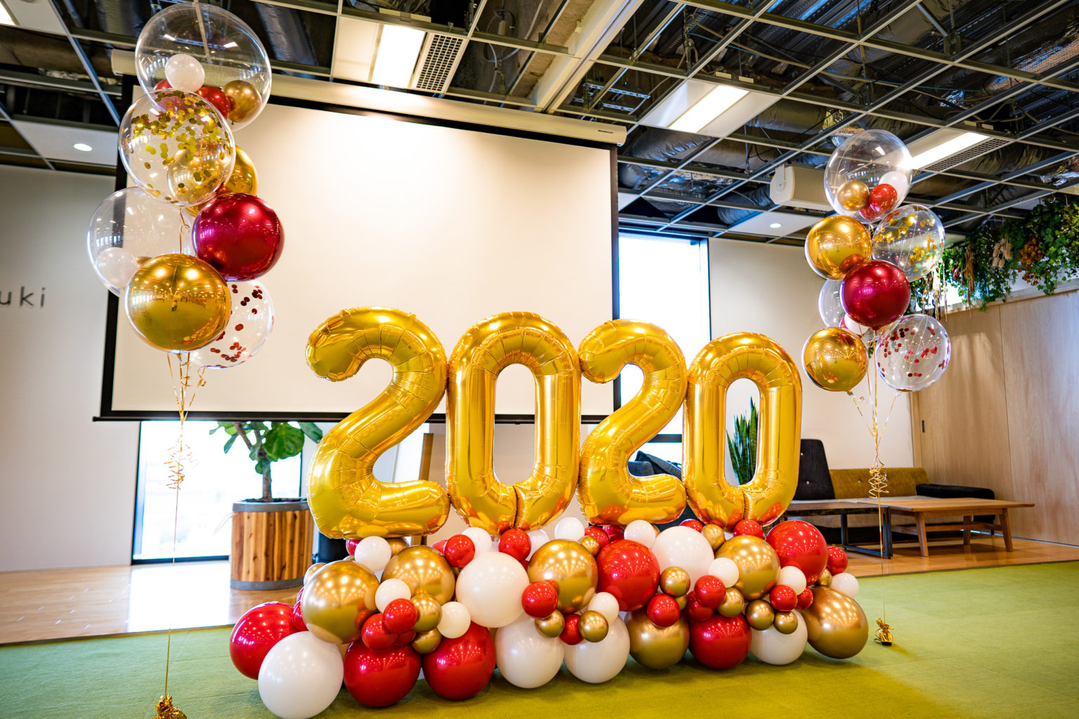 法人イベントのフォトスポット装飾