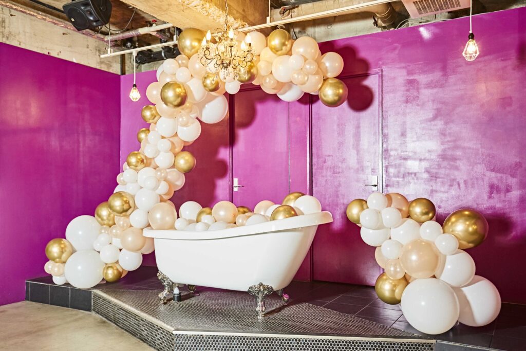 結婚式のフォトスポット装飾