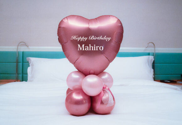 메시지가 담긴 하트 풍선 옵션