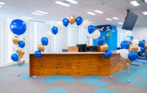 企業イベントフォトスポット装飾