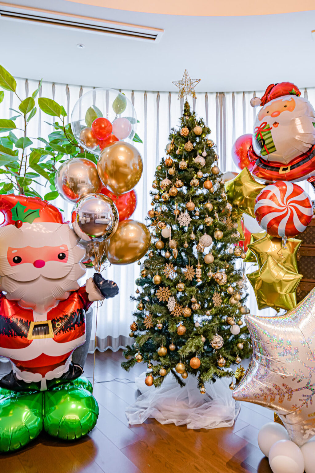 自宅でクリスマス装飾