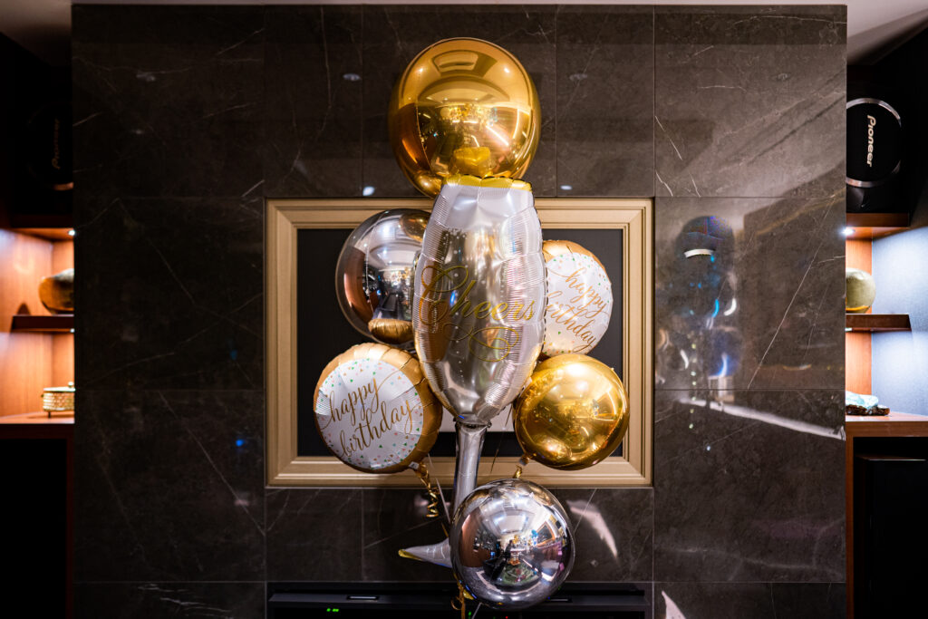 飲食店でバースデーパーティー