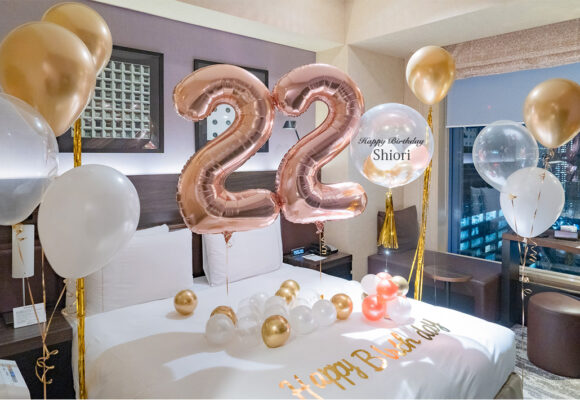 빅넘버 + 클리어 풍선 데코레이션