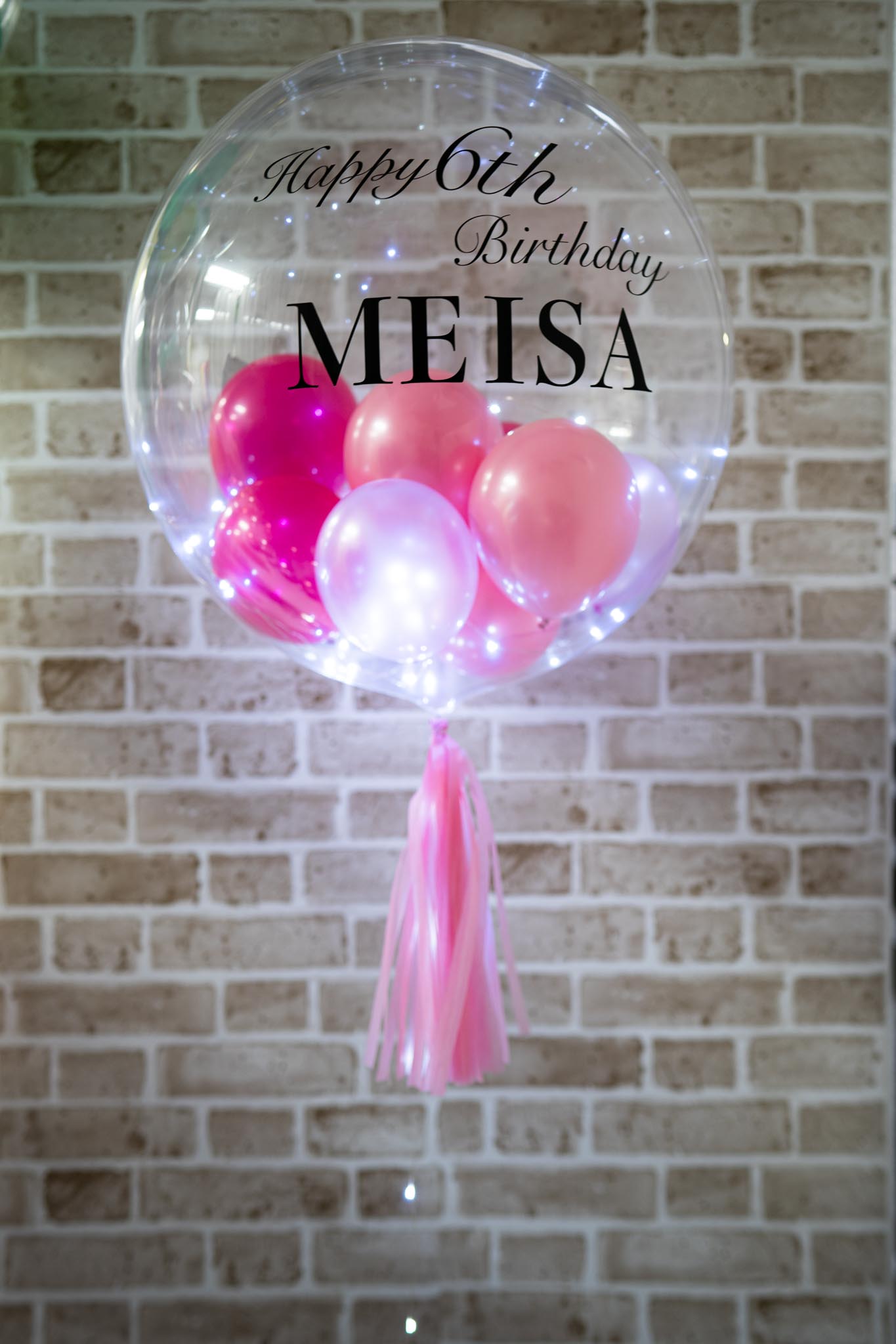 6歳のバースデーサプライズ装飾