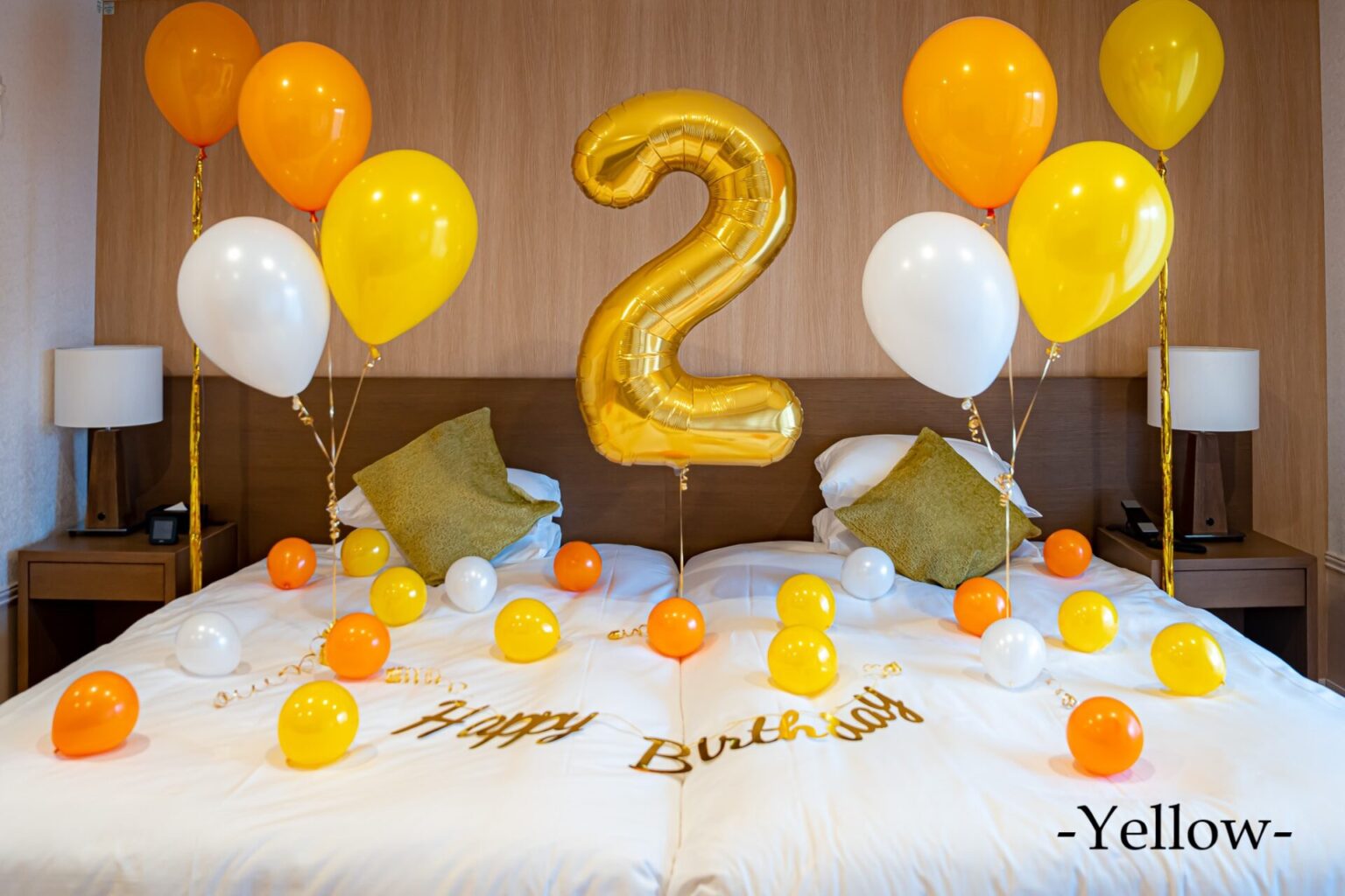 子供の2歳の誕生日装飾