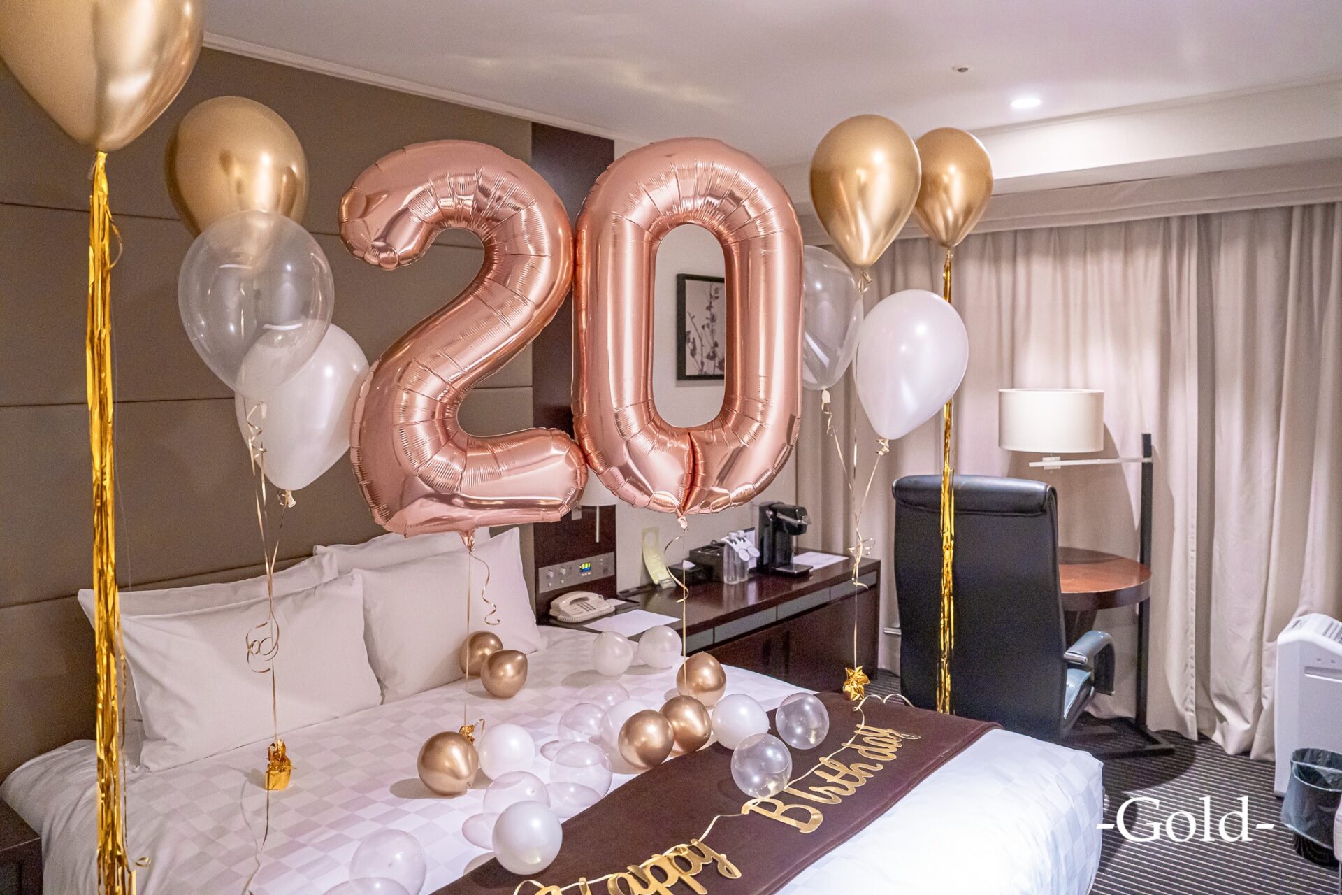 彼女へお誕生日サプライズ装飾