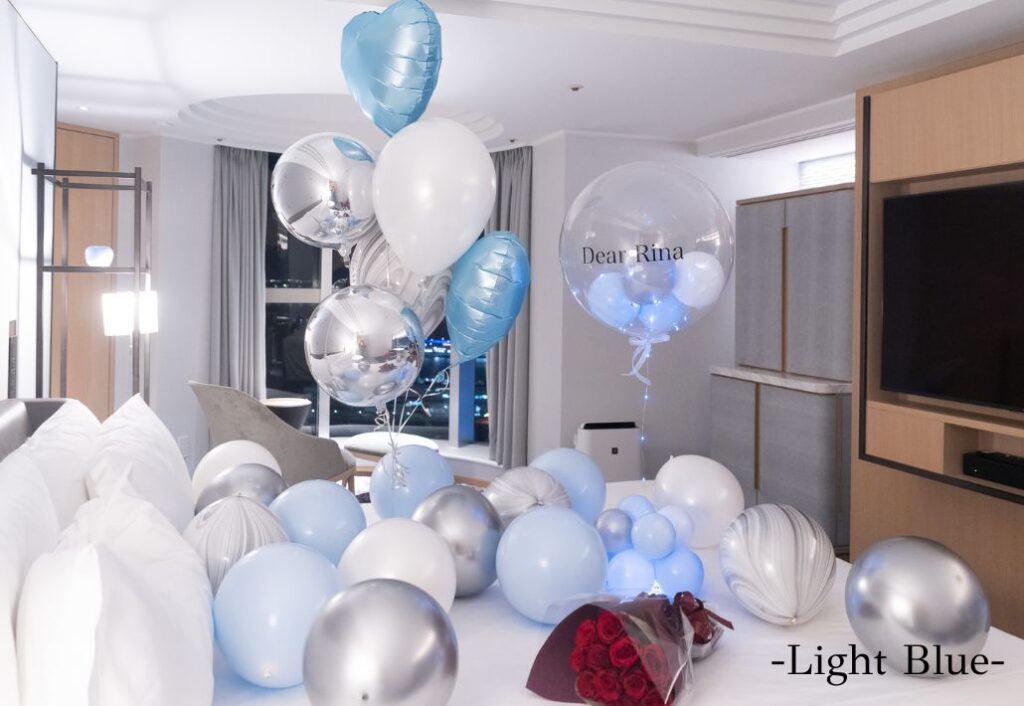 ホテルで彼女にプロポーズ装飾