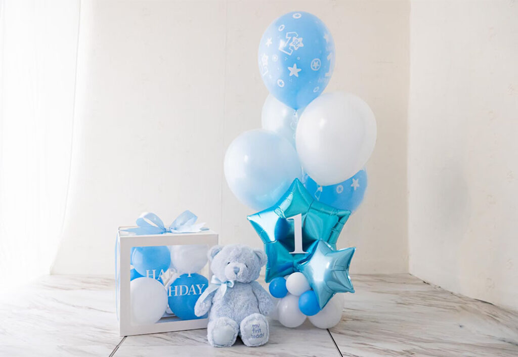 ハッピーバースデーボックス（ブルー）