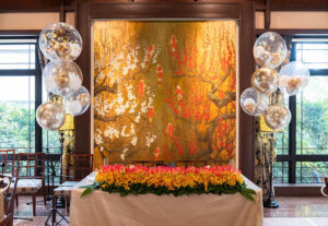 結婚式の高砂装飾