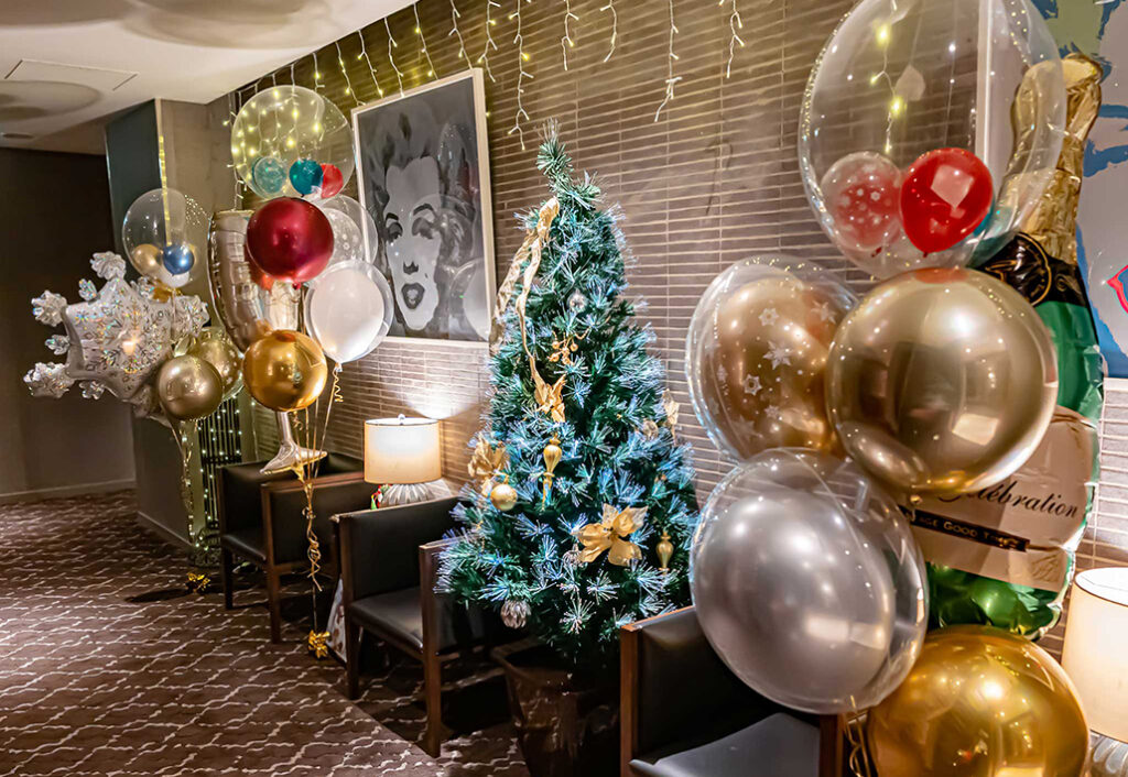 自宅でクリスマス装飾