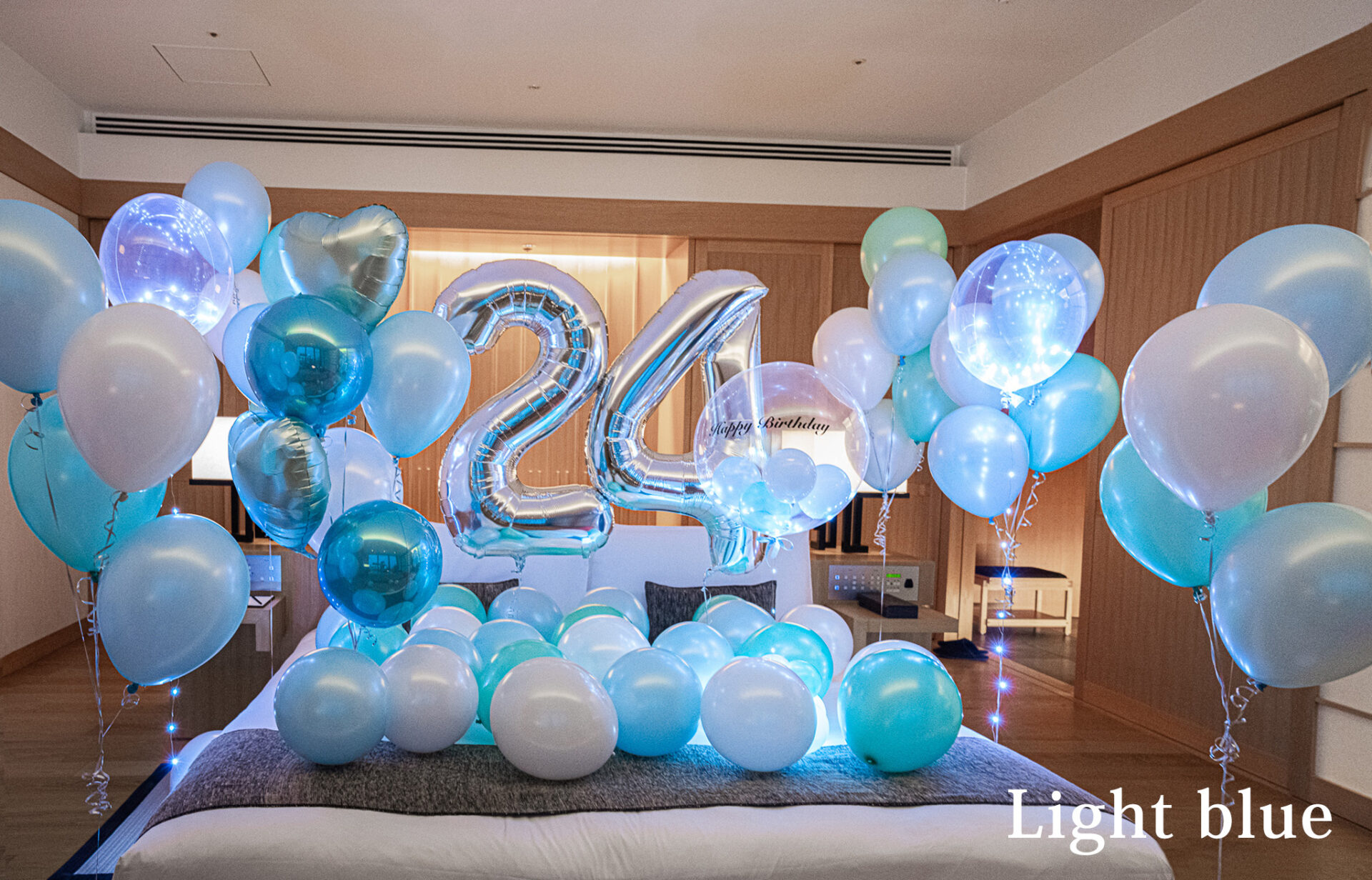 彼氏へバースデーサプライズ装飾