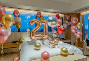 21歳のお誕生日サプライズバルーン