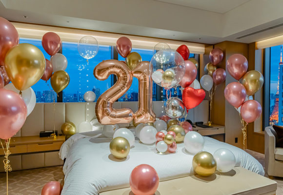 21歳のお誕生日サプライズバルーン