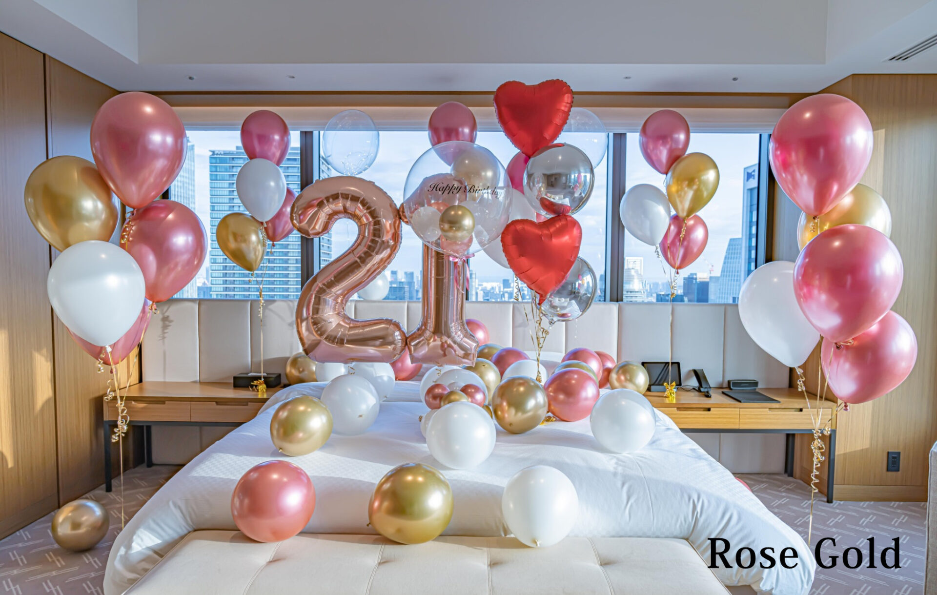 彼女へバースデーサプライズ装飾