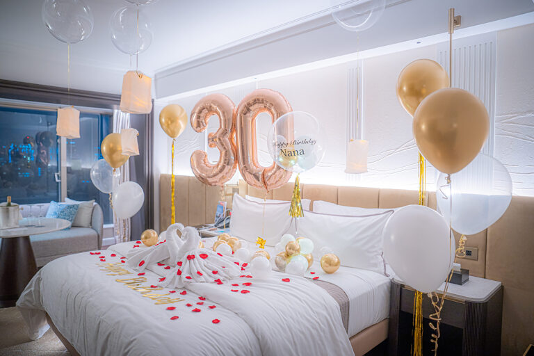 ウェスティンホテル東京での30歳の誕生日サプライズ バルーン飾り付け