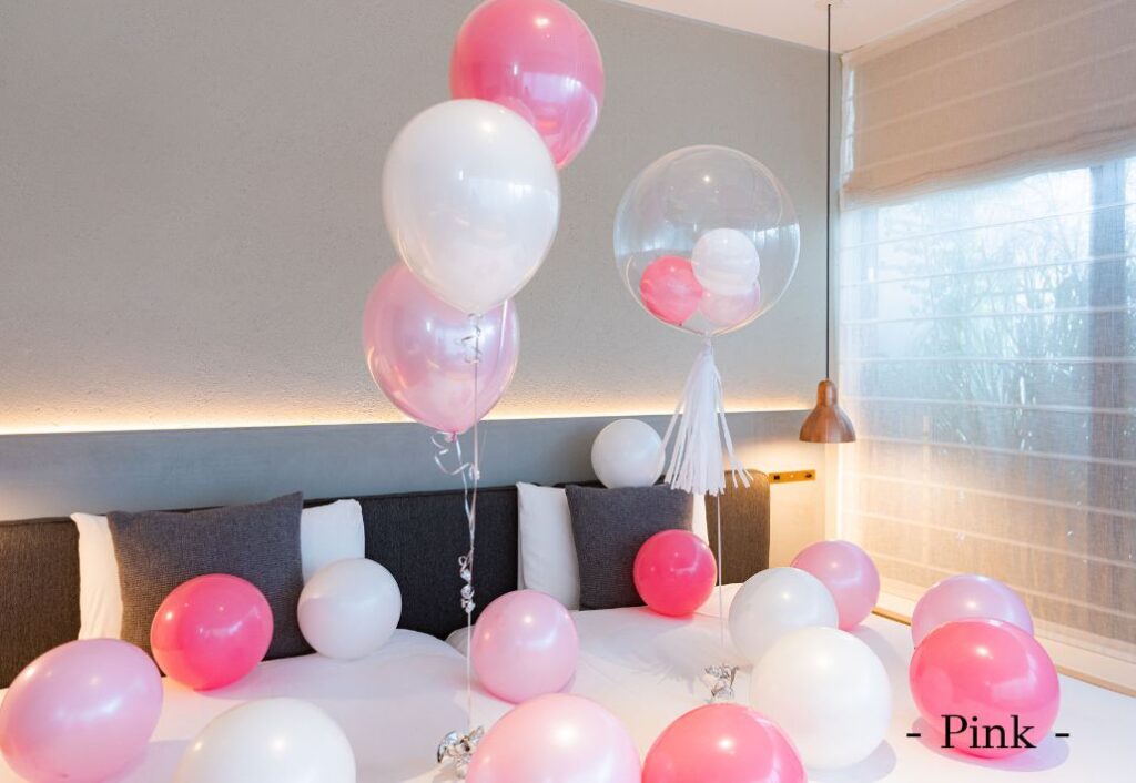 ホテルのバースデーサプライズ装飾