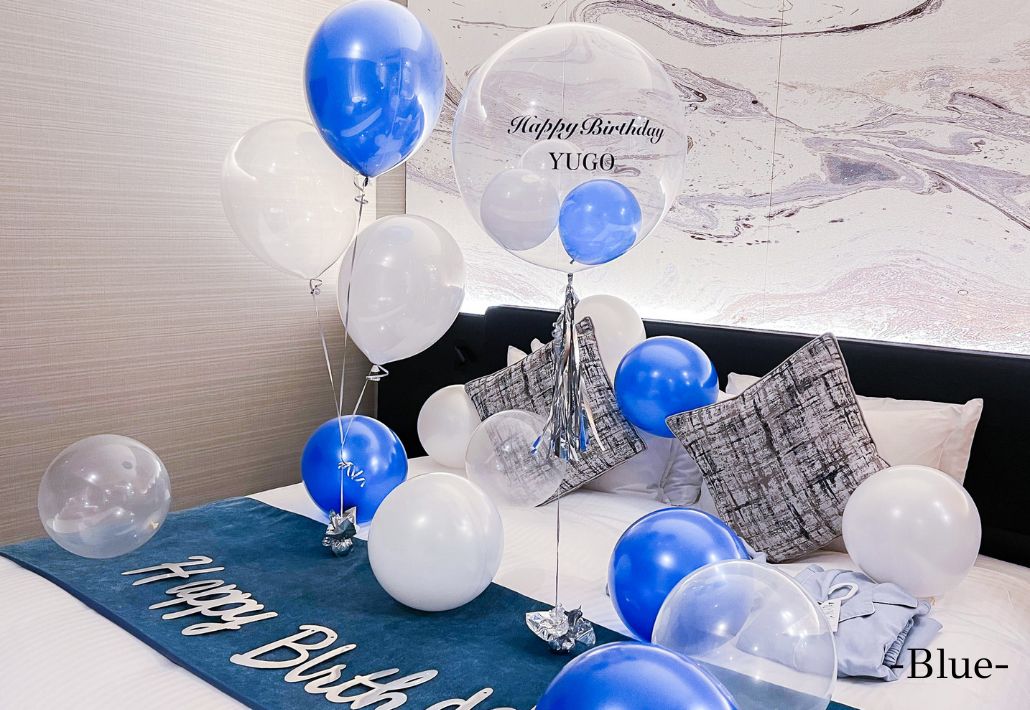 ホテルでバースデーサプライズ装飾