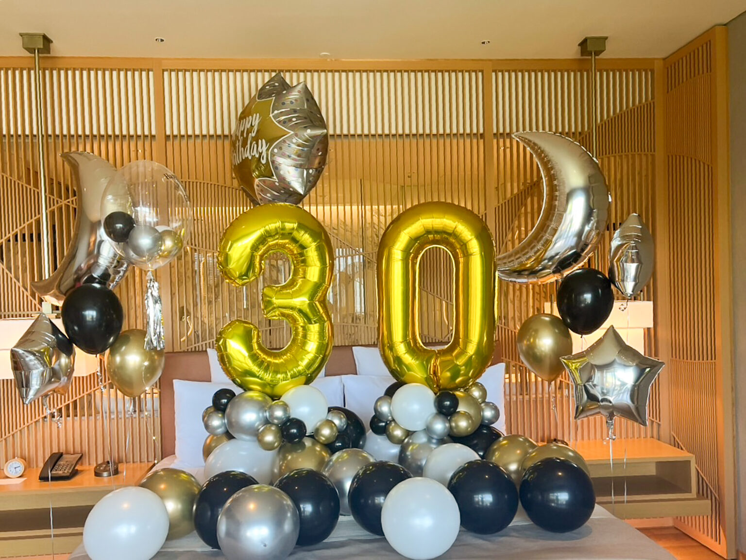 ANAインターコンチネンタル別府リゾート&スパ 30歲生日驚喜氣球佈置