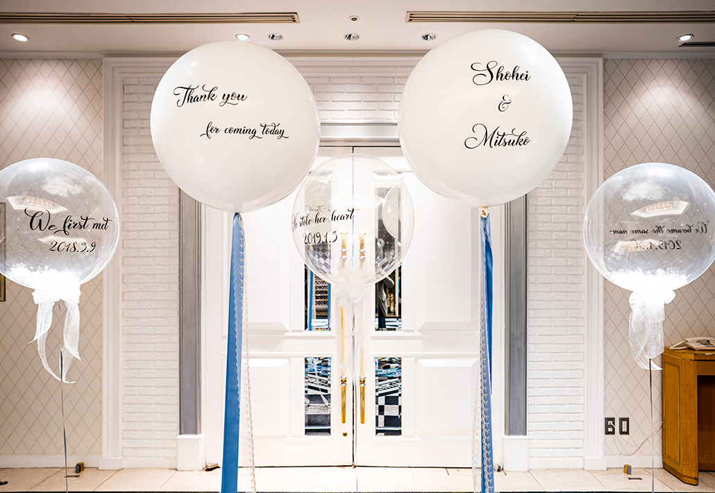 結婚式のウェルカムスペース装飾