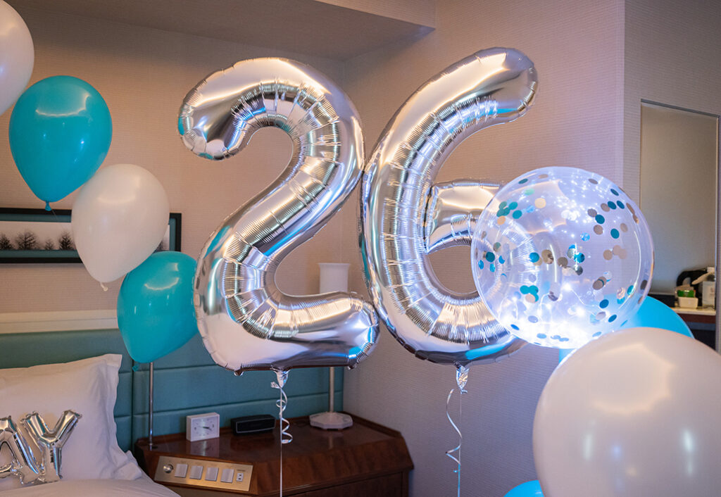 26歳の数字バルーン