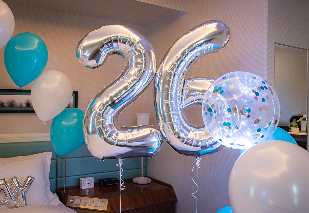 26歳の数字バルーン