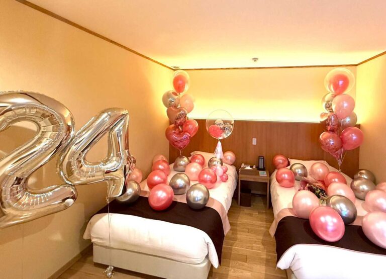24th Birthday Surprise Decoration at 強羅 月の泉