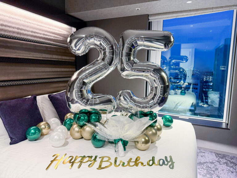 25th birthday surprise decoration at 三井ガーデンホテル日本橋プレミア
