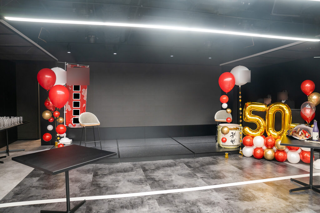 グレイドパーク新橋での50歳の誕生日をバルーン装飾でサプライズ