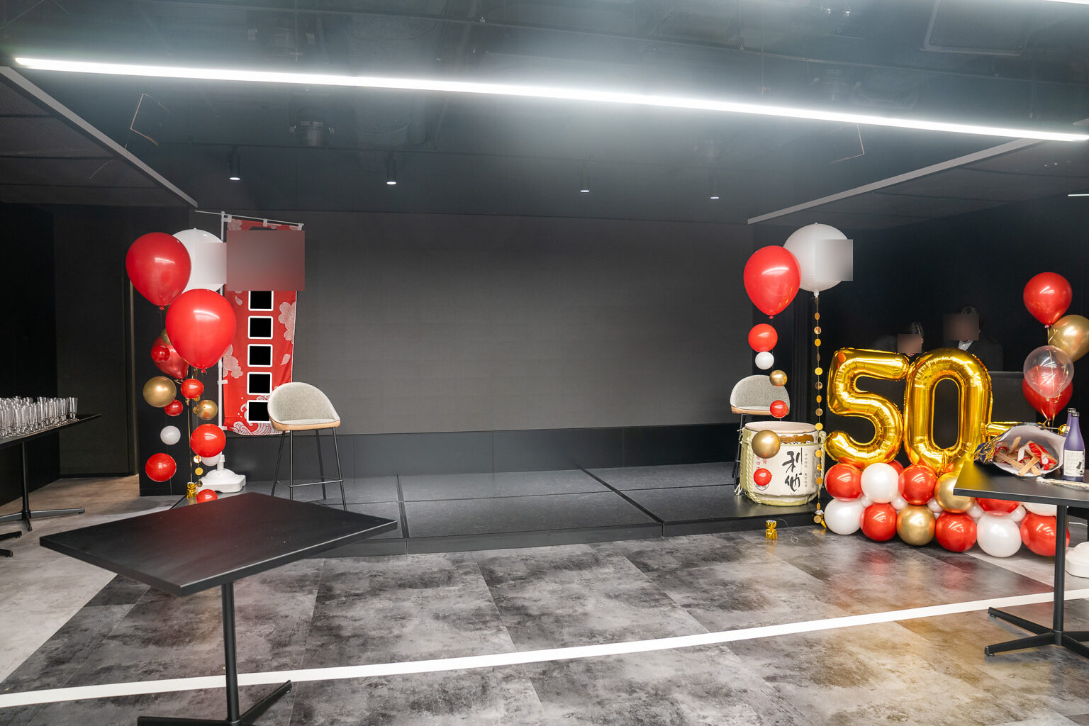 グレイドパーク新橋での50歳の誕生日をバルーン装飾でサプライズ