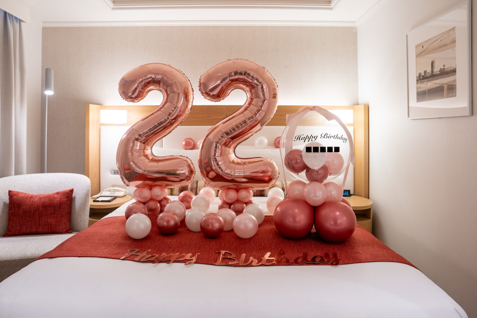 グランドニッコー東京台場 32세 생일 서프라이즈 풍선 장식