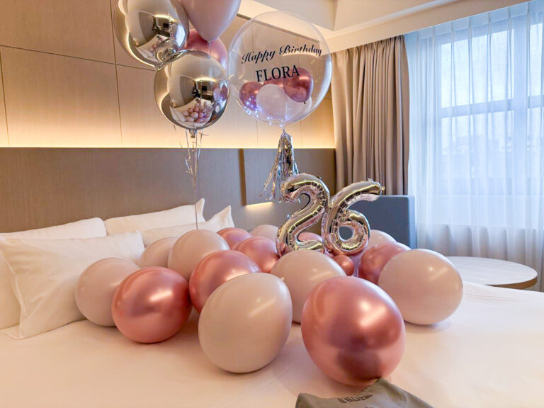 26th Birthday Surprise Balloon Decoration at Hotel Il Palazzo