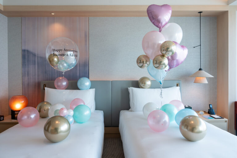Anniversary surprise decoration at Fairmont Tokyo