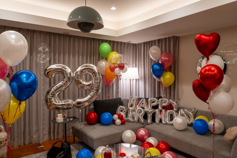 Surprise Birthday Balloon Decoration