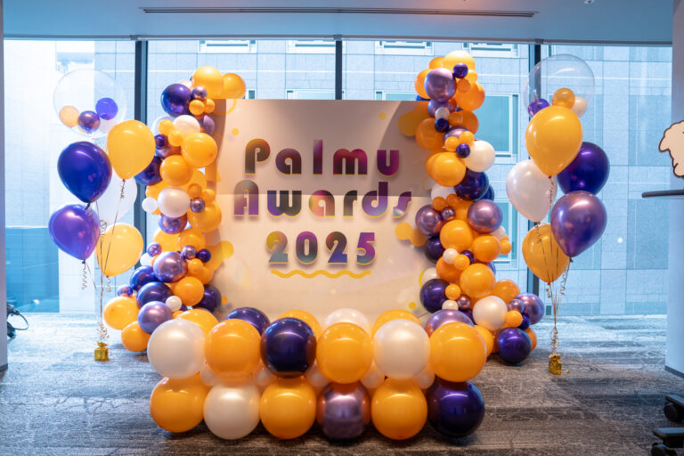 Award Ceremony Decoration with Orange, Purple, and White Balloons at TODA HALL & CONFERENCE TOKYO