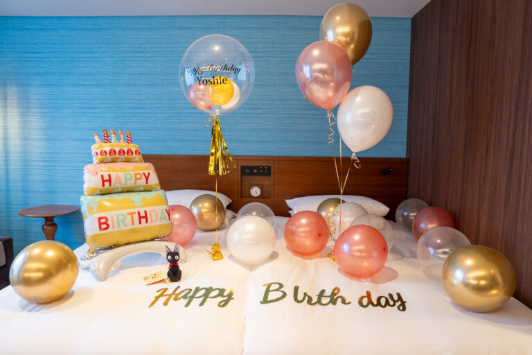 Birthday surprise balloon decoration at Hyatt Regency Tokyo Bay