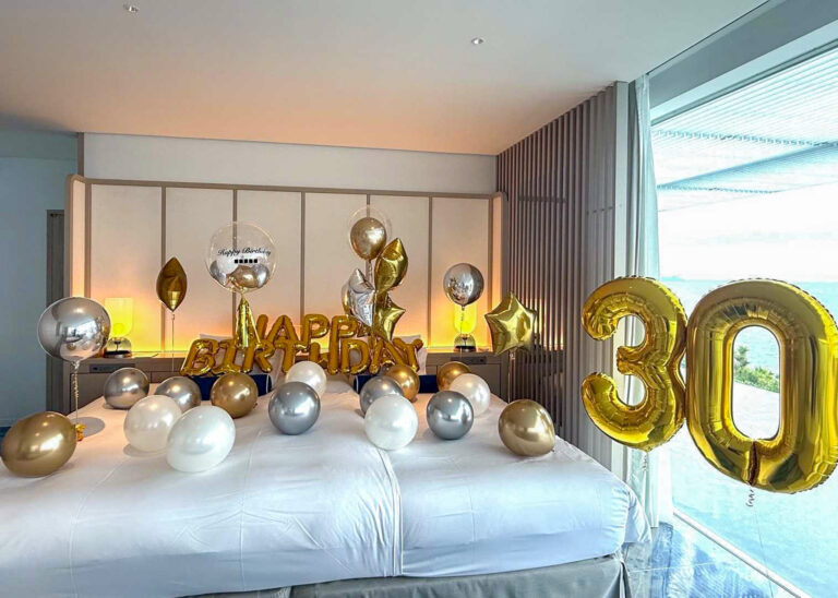 ATAMI海峯楼的30歲生日驚喜氣球裝飾