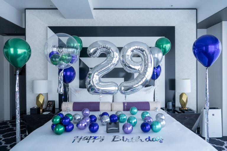 ザ・カハラ・ホテル&リゾート横浜での29歳誕生日サプライズバルーン装飾