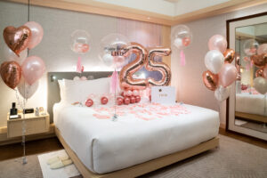 フェアモント東京での25歳誕生日サプライズ飾り付け
