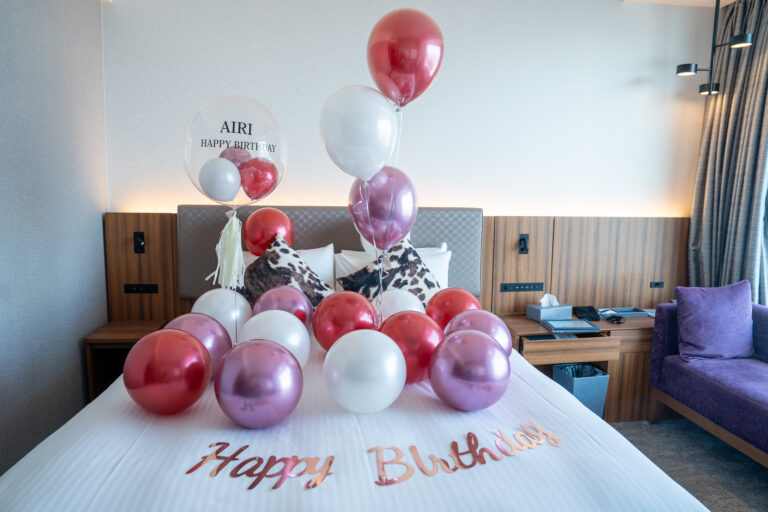 三井ガーデンホテル豊洲プレミアでの誕生日サプライズバルーン装飾