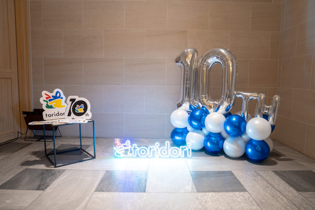 TRUNK HOTEL CAT STREETでの10周年記念パーティーバルーン装飾