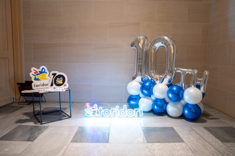 TRUNK HOTEL CAT STREETでの10周年記念パーティーバルーン装飾
